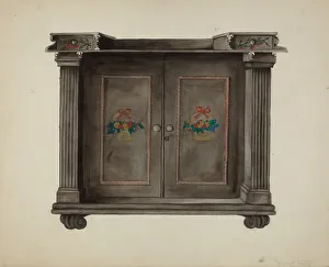 Sideboard Prints: Sideboard, 1935 / 1942. Creator: Juanita Lantz