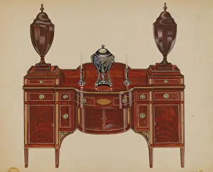 Sideboard (Hepplewhite), 1935 / 1942. Creator: John Dieterich