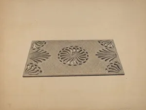 Roberts Sydney Prints: Sidewalk Grating, c. 1939. Creator: Sydney Roberts