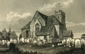 Churchyard Gallery: Sidlesham, 1835. Creator: Charles John Smith