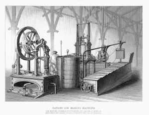 Innovation Prints: Siebe and Harrisons patent ice-making machine, 1862