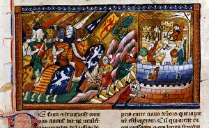 Archer Prints: Siege of Antioch, c1097, (14th century)