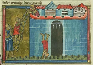 Antioch Prints: The Siege of Antioch. (From Li rommans de Godefroy de Buillon et de Salehadin')