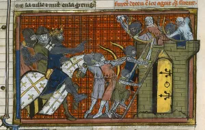 Longinus Prints: The Siege of Artah in 1097 (From Li rommans de Godefroy de Buillon et de Salehadin')
