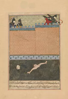 Battlements Collection: Siege of Baghdad, Folio from a Dispersed copy of the Zafarnama... 839 A.H. / A.D