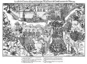 Siege of Chartres, French Religious Wars, 1568 (1570). Artist: Jacques Tortorel Siege of Chartres, French Religious Wars, 1568 (1570). Artist: Jacques Tortorel