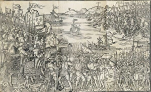 The siege of Constantinople. From: Peregrinatio in terram sanctam, 1486