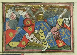 Book Art Prints: The siege of Jerusalem by Saladin