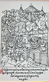 Time Of Troubles Gallery: The Siege of Kazan, 1552 (From the Illuminated Compiled Chronicle), Second half of the16th cen