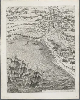 The Siege of La Rochelle: Plate 12, 1628-1630. Creator: Jacques Callot (French, 1592-1635)