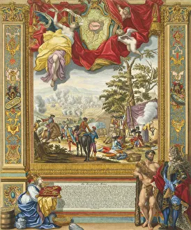 Siege of Mons by the Allied Troops in 1709, Early 18th cen Artist: Corvinus, Johann August (1683-1738)