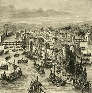 Norse Gallery: Siege of Paris by the Norsemen, (845), 1890. Creator: Unknown