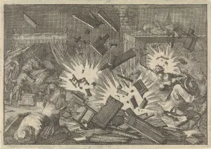 The Siege of Riga by the Russian Army under Tsar Alexei Mikhailovich in 1656, 1698. Artist: Aa, Pieter van der (1659-1733)