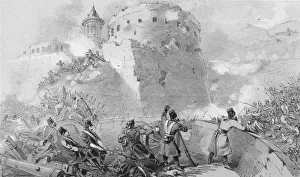 Siege of Sebastopol. Near Entrance of the French into the Town, c1850s. Creator: Unknown Siege of Sebastopol. Near Entrance of the French into the Town, c1850s. Creator: Unknown