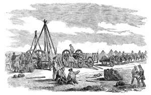 Ordnance Prints: Siege of Sebastopol - Preparing a Train for the Trenches, 1854. Creator: Unknown