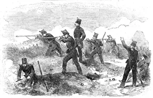 Crimea Ukraine Prints: The Siege of Sebastopol - the Rifles in the Trenches, 1854. Creator: Unknown