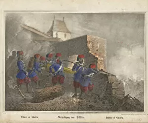 The Siege of Silistra, 1854. Artist: Scholz, Joseph (active 19th century)