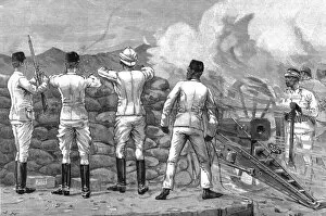 Action Collection: The Siege of Suakin (north eastern Sudan) Fort Gemaizeh in Action; from sketches by the late Mr