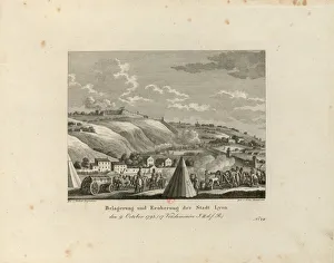 Counter Revolution Prints: Siege and Taking of the City of Lyon: October 9, 1793, 1816-1818