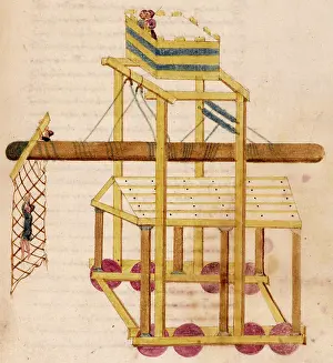 Shelter Prints: A siege tower, 16th century. Creator: Unknown