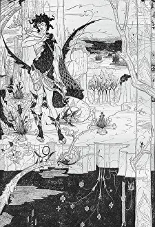 Richard Prints: Siegfried, Act II, c1893. Artist: Aubrey Beardsley