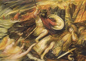 Images Dated 5th September 2014: Siegfrieds Death. Artist: De Groux, Henry (1867-1930)