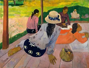Gauguin Gallery: The Siesta, ca. 1892-94. Creator: Paul Gauguin