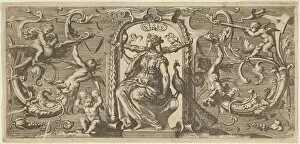 Personification Gallery: Sight (Visus), from Quinque Sensuum (Five Senses), ca. 1655. Creator: Francis Cleyn