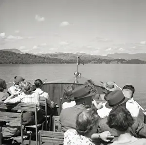 Passenger Prints: Sightseeing, Lake Windermere, Lake District, c1955. Creator: Arthur Charles Kirby Ware