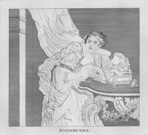 Murdered Gallery: Sigismunda, 1808, (1827). Creator: Thomas Cook