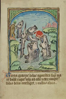 The Third Sign before the Day of Judgment; Illustrated Vita Christi... about 1480-1490. Creator: Unknown