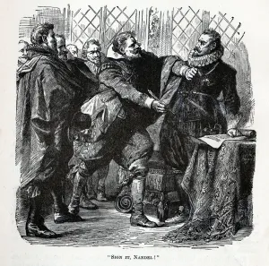Ferdinand Ii Collection: Sign it, Nandel!, 1882. Artist: Anonymous