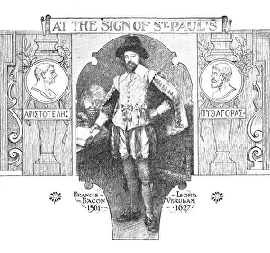 Lord Verulam Prints: At the Sign of St. Paul's: Francis Bacon, 1909. Creator: Unknown