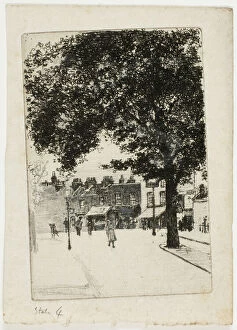 Pedestrian Collection: The Sign of White Horse, Parsons Green, 1906. Creator: Theodore Roussel