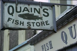 A sign in Youghal, Ireland