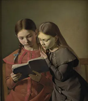 Reading Woman Prints: Signe and Henriette Hansen, sisters of the artist, 1826