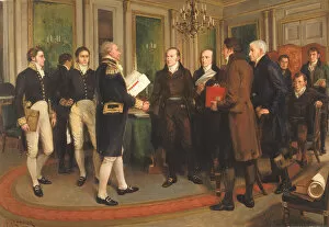 Christmas Eve Gallery: The Signing of the Treaty of Ghent, Christmas Eve, 1814, 1914. Creator: Amedee Forestier