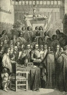 Albrecht Von Wallenstein Gallery: Signing of the Treaty of Westphalia, 24 October 1648, (1890). Creator: Unknown