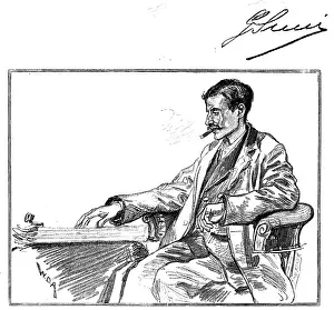 P Naumann Prints: Signor Succi, the Fasting Man, 1890. Creator: P Naumann