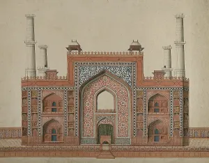 Mogul Prints: Sikandra, near Agra, Uttar Pradesh: gateway to the mausoleum of