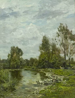 Ciardi Gallery: Along the Sile River, 1880s. Creator: Ciardi, Guglielmo (1842-1917)