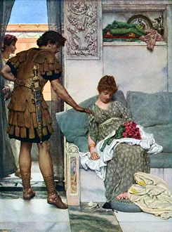Legionnaire Prints: A Silent Greeting, 1908-1909. Artist: Sir Lawrence Alma-Tadema