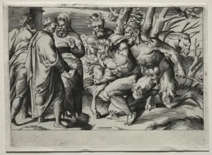 After Prints: Silenus and King Midas, mid 16th century