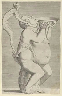 L And Xe9 Collection: Silenus, as a Vase, Satyr Handle, 1540-56. Creator: Leon Davent