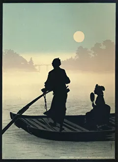 Admiring Gallery: Silhouette Fast Process Inks, 1917. Artist: Nippon Yusen Kaisha