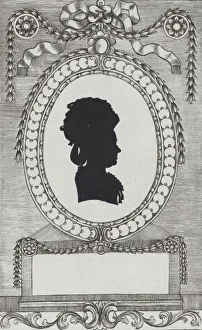 Silhouette of Gräfin Coreth, 1784-1834. Creator: Wilhelm Ackermann Silhouette of Gräfin Coreth, 1784-1834. Creator: Wilhelm Ackermann