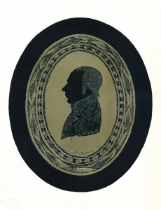 Cameo Prints: Silhouette Portrait of a Man, 18th century, (1911). Artist: Farberger