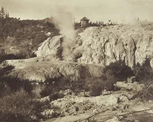 Photograph Album Prints: Silica terraces formed by geyser action