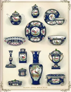 Chinaware Prints: Silicon China, Scale Blue, early 20th century. (1911)