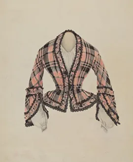 Plaid Prints: Silk Waist, c. 1937. Creator: Ray Price
